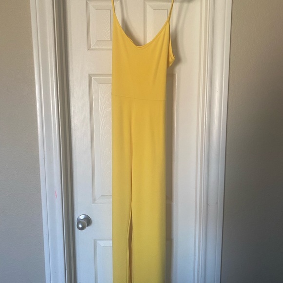 Yellow one piece jumpsuit - Picture 2 of 2